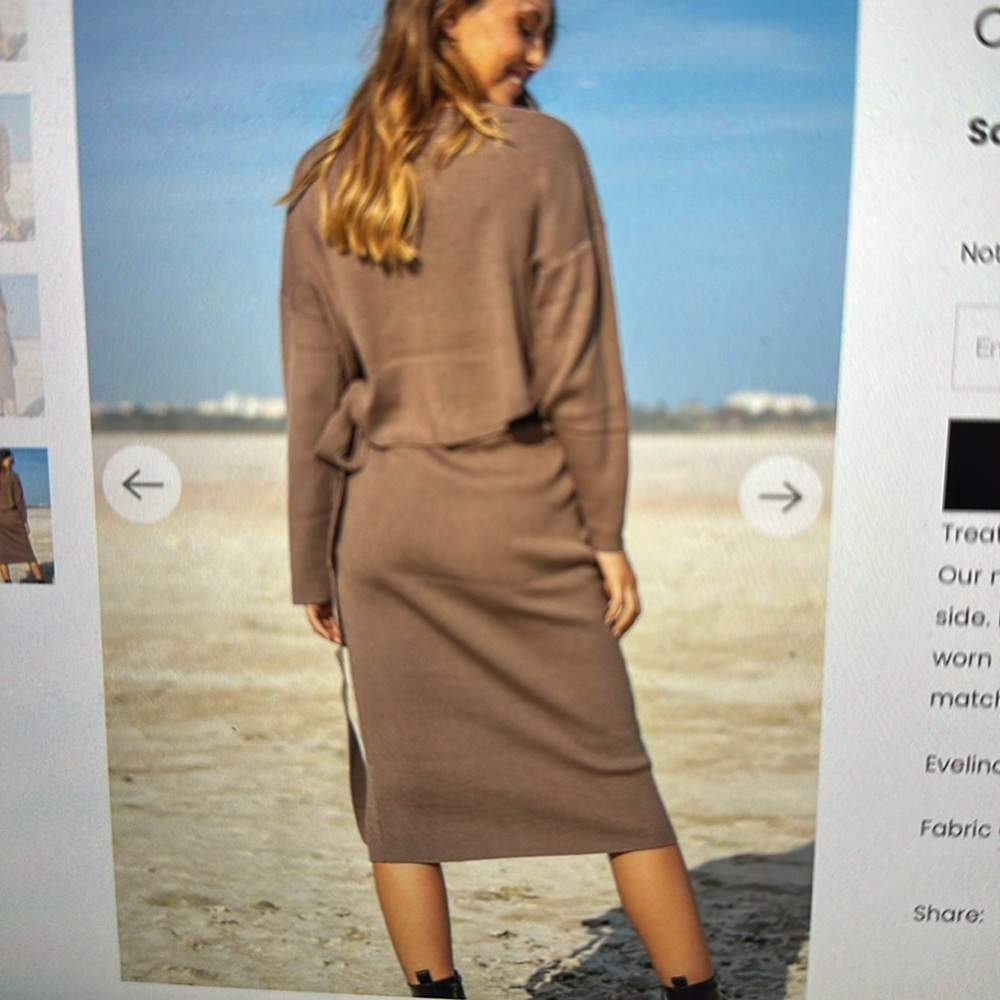 Revolve SNDYS Cece knit skirt and crop top - Picture 11 of 12